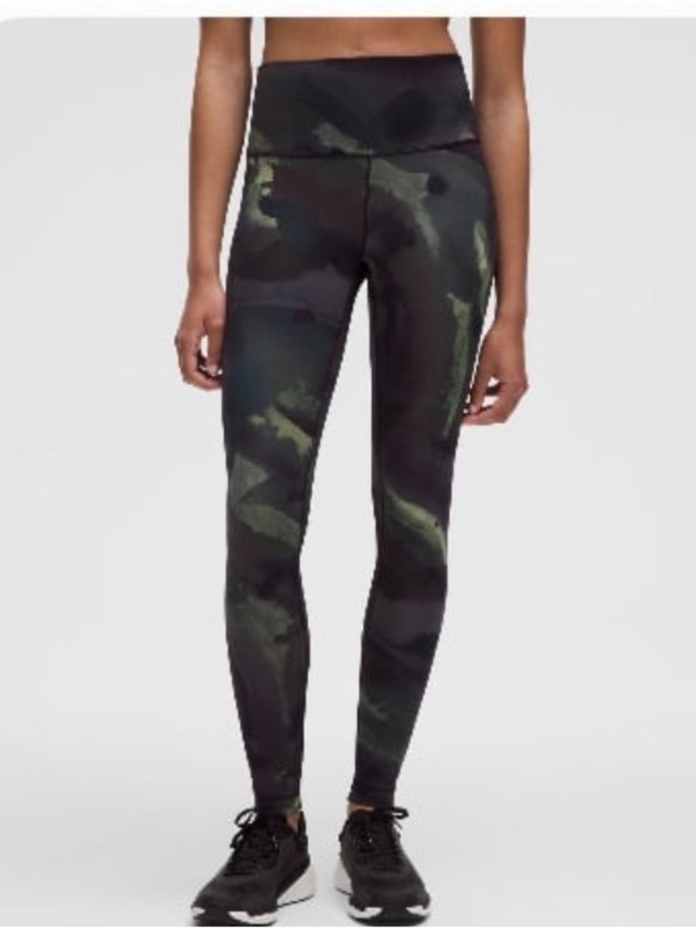 lululemon Wunder Train High-Rise Leggings in Ink Islands Burnout (Blue)